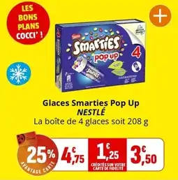 Coccimarket Glaces smarties pop up nestlé offre
