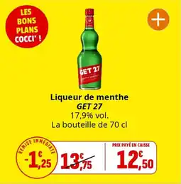 Coccimarket Liqueur de menthe get 27 offre