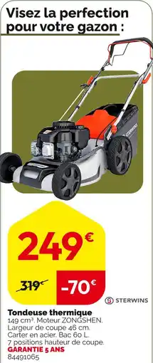 Weldom Sterwins Tondeuse thermique offre