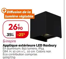 Weldom Inspire Applique extérieure led Roxbury offre