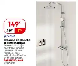 Weldom Sensea Colonne de douche thermostatique offre