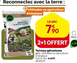 Weldom Geolia Terreau géraniums et plantes fleuries offre