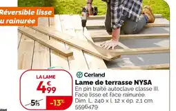 Weldom Cerland Lame de terrasse Nysa offre