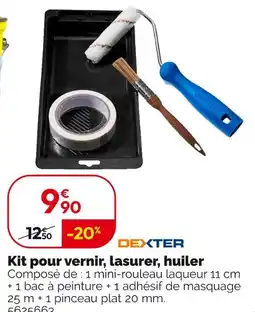 Weldom Dexter Kit pour vernir, lasurer, huiler offre