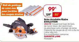 Weldom EVOLUTION Scie circulaire filaire offre