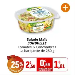 Coccimarket Salade maĂŻs bonduelle offre