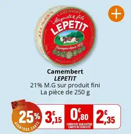 Coccimarket Camembert lepetit offre