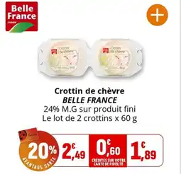 Coccimarket Crottin de chèvre belle france offre