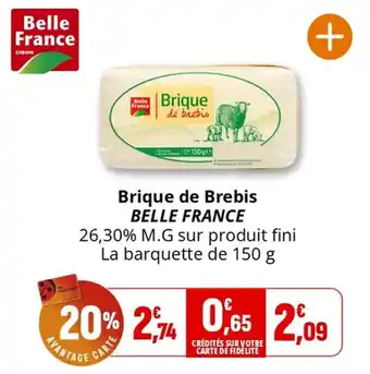 Coccimarket Brique de brebis belle france offre