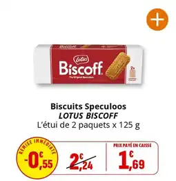 Coccimarket Biscuits speculoos lotus biscoff offre