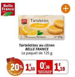Coccimarket Tartelettes au citron belle france offre
