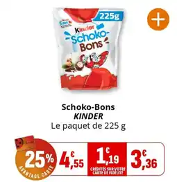 Coccimarket Schoko-bons kinder offre