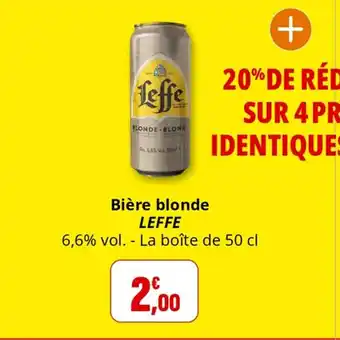 Coccimarket Bière blonde leffe offre