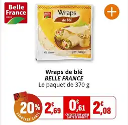 Coccimarket Wraps de blé belle france offre