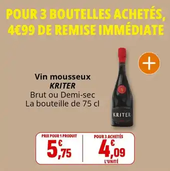 Coccimarket Vin mousseux kriter offre