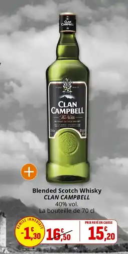Coccimarket Blended scotch whisky clan campbell offre