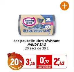 Coccimarket Sac poubelle ultra résistant handy bag offre