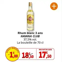 Coccimarket Rhum blanc 3 ans havana club offre