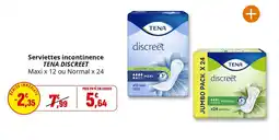 Coccimarket Serviettes incontinence tena discreet offre