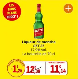 Coccinelle Express Liqueur de menthe get 27 offre