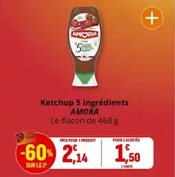 Coccinelle Express Ketchup 5 ingrédients amora offre