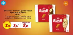 Coccinelle Express Bâtonnets de crème glacée biscuit speculoos & crème lotus offre