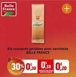 Coccinelle Express Kit couverts jetables avec serviette belle france offre