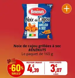 Coccinelle Express Noix de cajou grillées à sec bénénuts offre