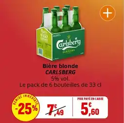 Coccinelle Express Bière blonde carlsberg offre