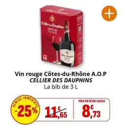 Coccinelle Express Vin rouge côtes-du-rhône a.o.p cellier des dauphins offre