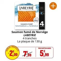 Coccinelle Express Saumon fumé de norvège labeyrie offre