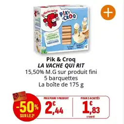 Coccinelle Express Pik & croq la vache qui rit offre