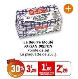 Coccinelle Express Le beurre moulé paysan breton offre