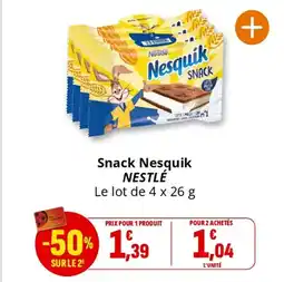 Coccinelle Express Snack nesquik nestlé offre