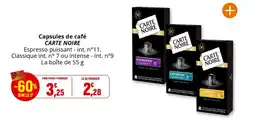 Coccinelle Express Capsules de café carte noire offre