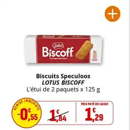 Coccinelle Express Biscuits speculoos lotus biscoff offre