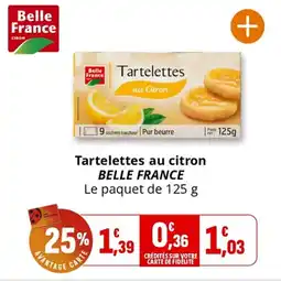 Coccinelle Express Tartelettes au citron belle france offre