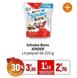 Coccinelle Express Schoko-bons kinder offre
