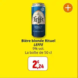 Coccinelle Express Bière blonde rituel leffe offre