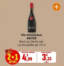 Coccinelle Express Vin mousseux kriter offre