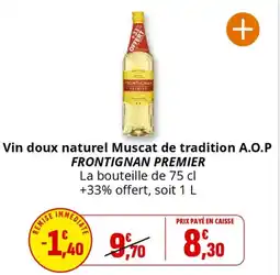 Coccinelle Express Vin doux naturel muscat de tradition a.o.p frontignan premier offre