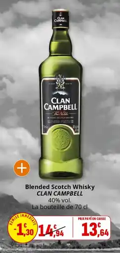 Coccinelle Express Blended scotch whisky clan campbell offre