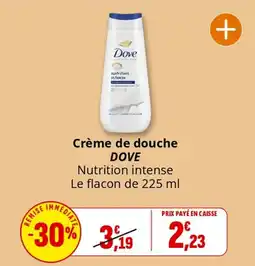 Coccinelle Express Crème de douche dove offre