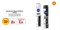 Coccinelle Express Déodorant black & white nivea offre