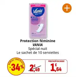Coccinelle Express Protection féminine vania offre