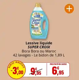 Coccinelle Express Lessive liquide super croix offre