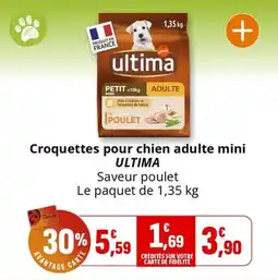 Coccinelle Express Croquettes pour chien adulte mini ultima offre