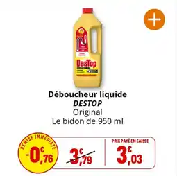 Coccinelle Express Déboucheur liquide destop offre