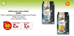 Coccinelle Express Pâtées pour chat adulte sheba offre
