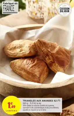 Intermarché Hyper Triangles aux amandes x2 offre